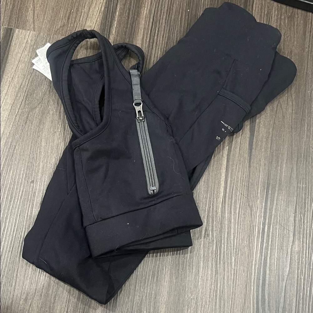 Black gym shark set super flattering xs